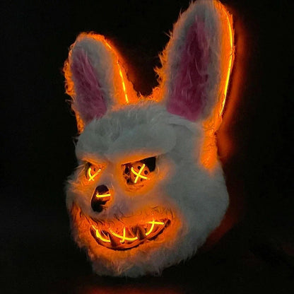 Halloween Mask Glowing LED Eyes Battery-Powered