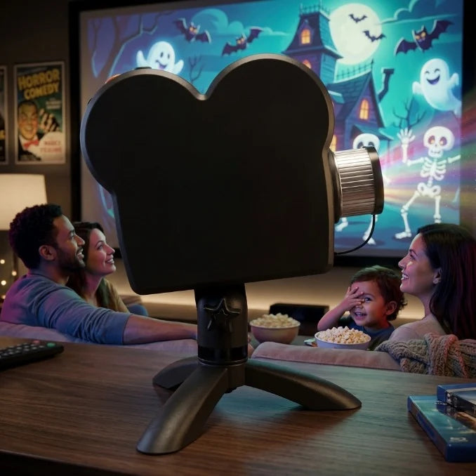 Halloween Projector 12 Animated Spooky Scenes Tripod & Screen