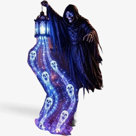 Halloween Reaper Decoration LED Lantern Cordless