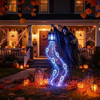 Halloween Reaper Decoration LED Lantern Cordless