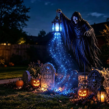 Halloween Reaper Decoration LED Lantern Cordless