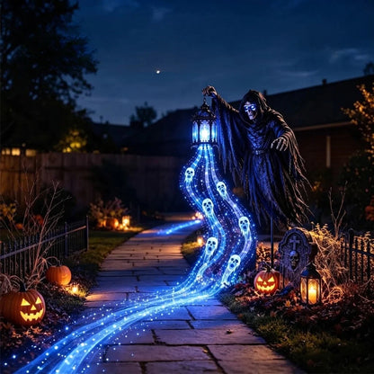 Halloween Reaper Decoration LED Lantern Cordless