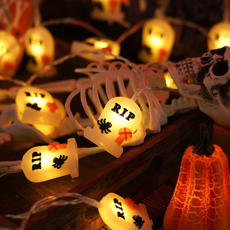 Halloween String Lights Battery-Powered Warm White