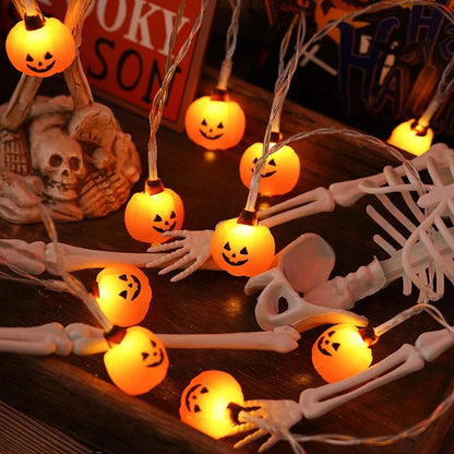 Halloween String Lights Battery-Powered Warm White