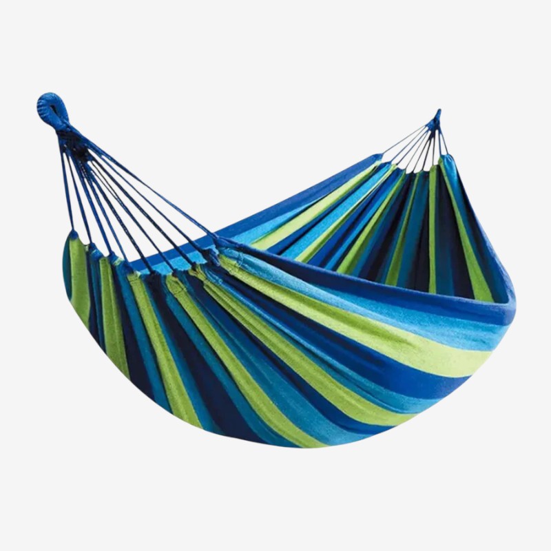 Hammock Striped Foldable Frame Non-Slip