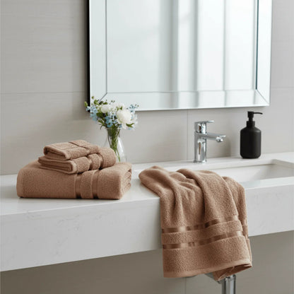 Hand & Face Towel Set 100% Cotton Quick-Drying Highly Absorbent
