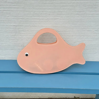 Handbag Fish-Shaped Spacious Interior Comfortable Handle