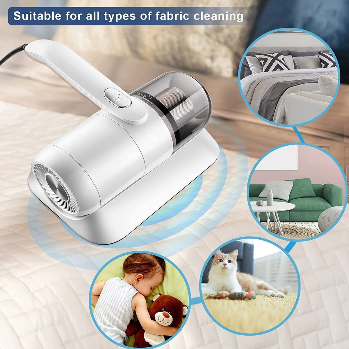Handheld Fabric Vacuum High Vibration HEPA Filter