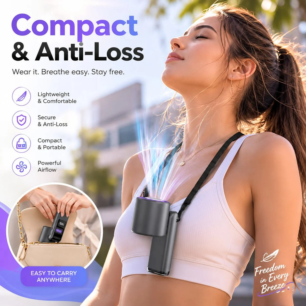 Handheld Fan Semiconductor Cooling Plate Rechargeable LED Torch