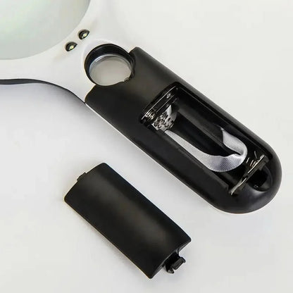 Handheld Magnifier Dual-Lens 3x & 45x LED Lighting
