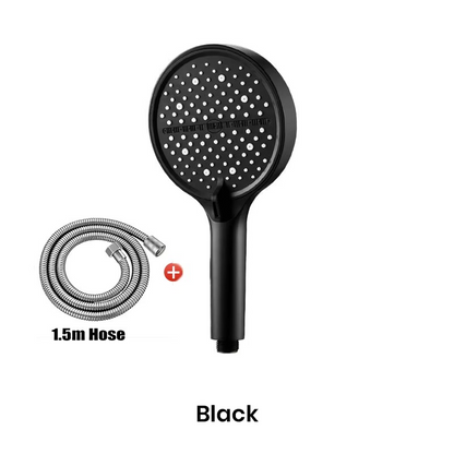 Handheld Showerhead High-Pressure 7 Spray Modes Self-Cleaning Silicone Nozzles