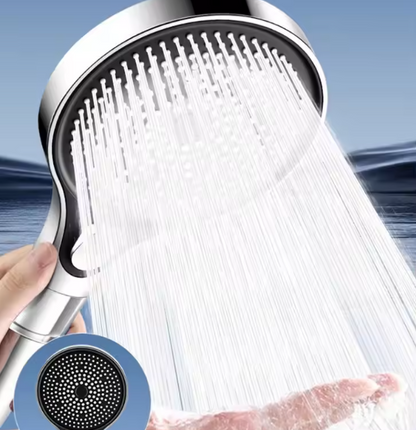 Handheld Showerhead High-Pressure 7 Spray Modes Self-Cleaning Silicone Nozzles
