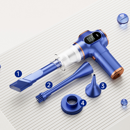 Handheld Vacuum Cordless Rechargeable 4-In-1 Attachments