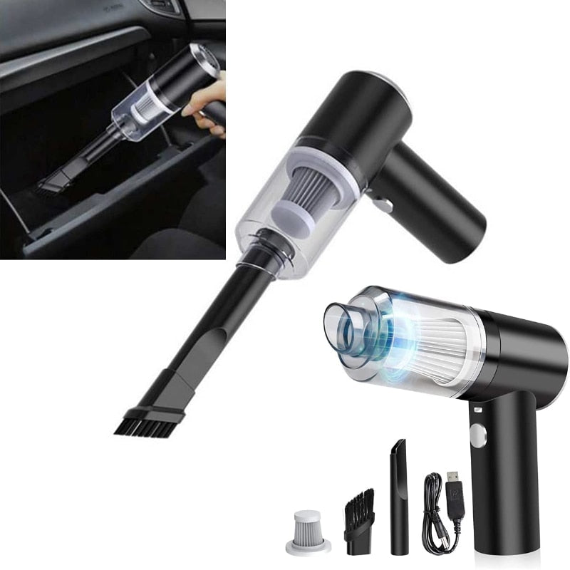 Handheld Vacuum Cordless USB Rechargeable Wet-Dry Blower