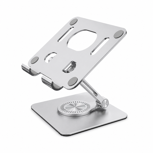 Hands-Free Adjustable Foldable Phone & Tablet Stand (360° Rotating)