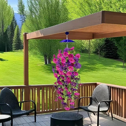 Hanging Flower Bouquet Realistic Cascading Maintenance-Free