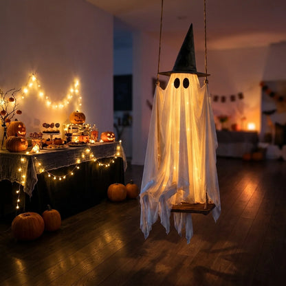 Hanging Ghost Light Pre-Assembled 8-Mode LED Remote-Controlled