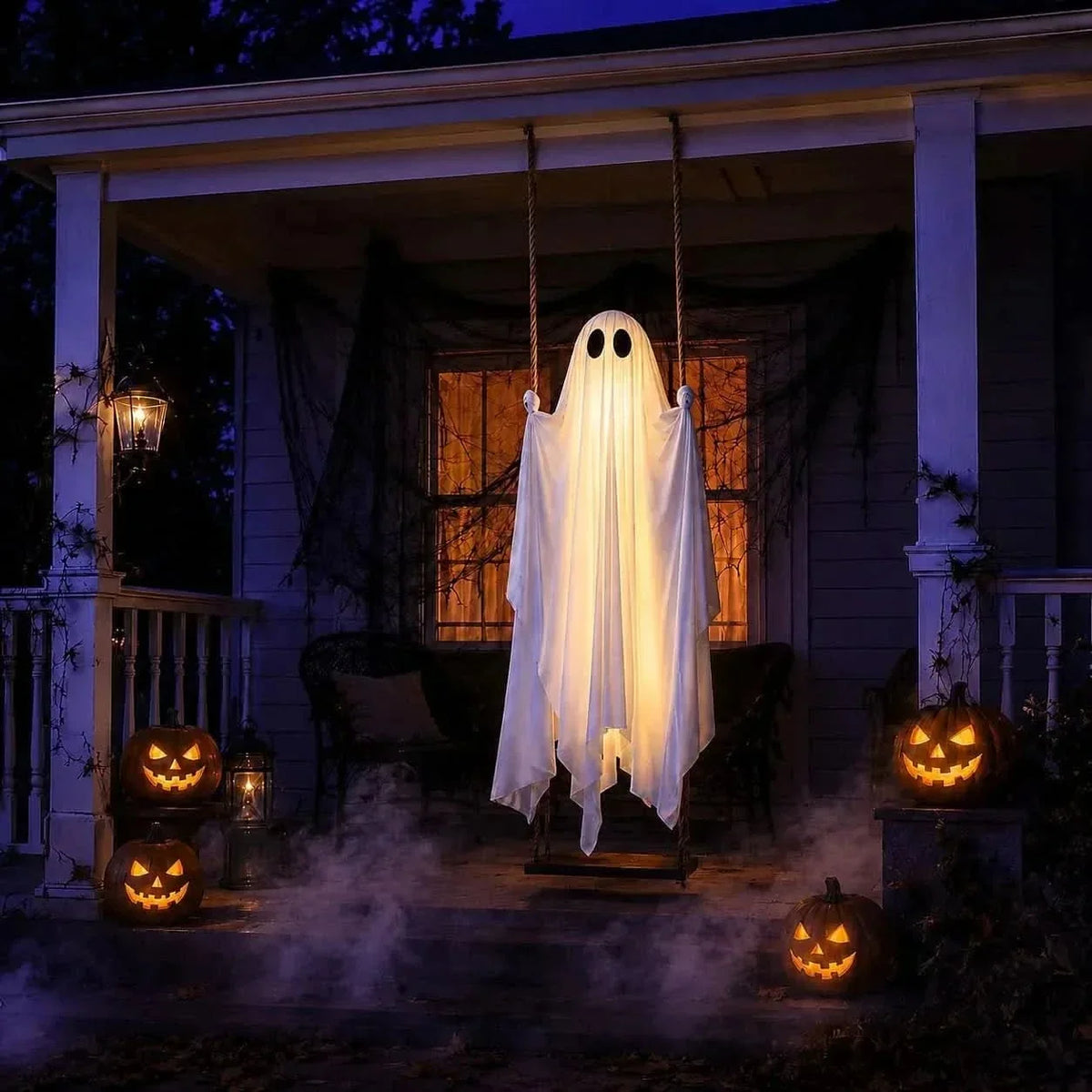 Hanging Ghost Light Pre-Assembled 8-Mode LED Remote-Controlled