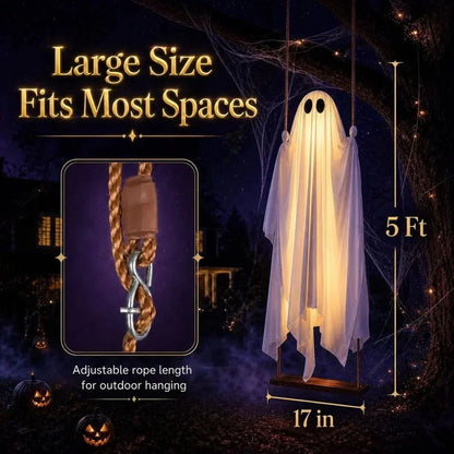 Hanging Ghost Light Pre-Assembled 8-Mode LED Remote-Controlled