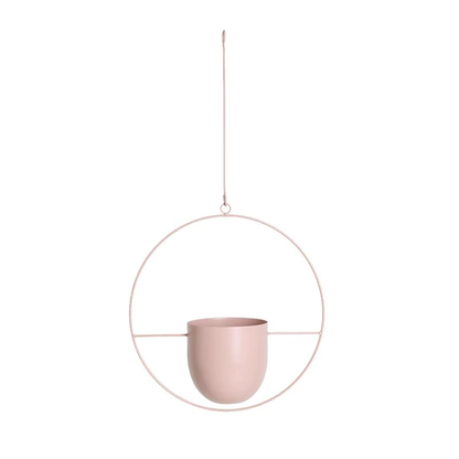 Hanging Planter Metallic Coated Iron Space-Saving