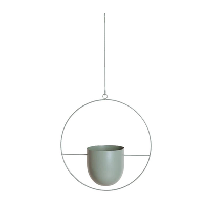 Hanging Planter Metallic Coated Iron Space-Saving