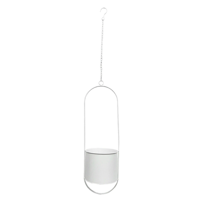 Hanging Planter Metallic Coated Iron Space-Saving