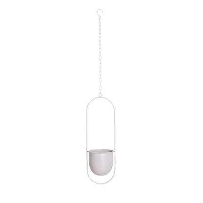 Hanging Planter Metallic Coated Iron Space-Saving