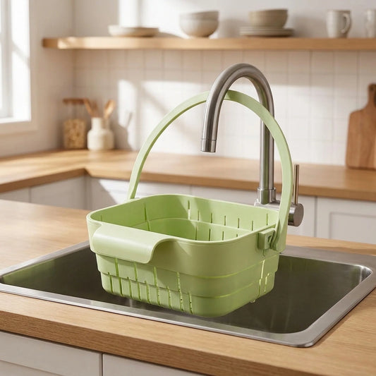 Hanging Sink Strainer Extendable Foldable Quick-Draining