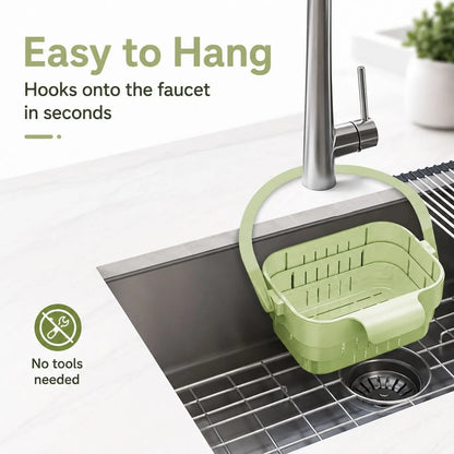 Hanging Sink Strainer Extendable Foldable Quick-Draining