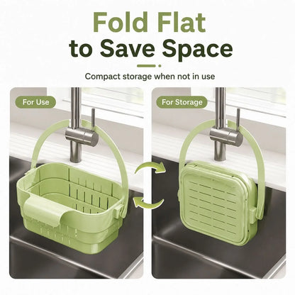 Hanging Sink Strainer Extendable Foldable Quick-Draining