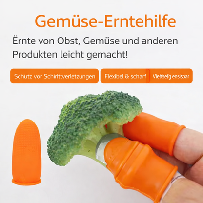 Harvesting Thumb Blade Curved Stainless Steel Silicone Holder