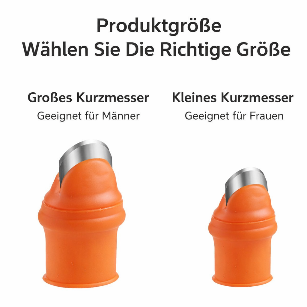 Harvesting Thumb Blade Curved Stainless Steel Silicone Holder