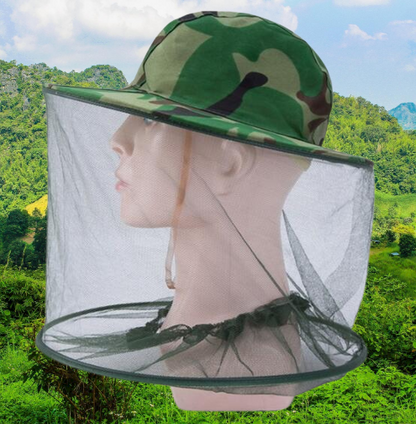 Hat Wide Brim & Mosquito Net UV Protection