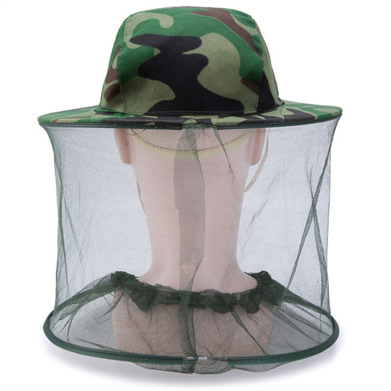 Hat Wide Brim & Mosquito Net UV Protection
