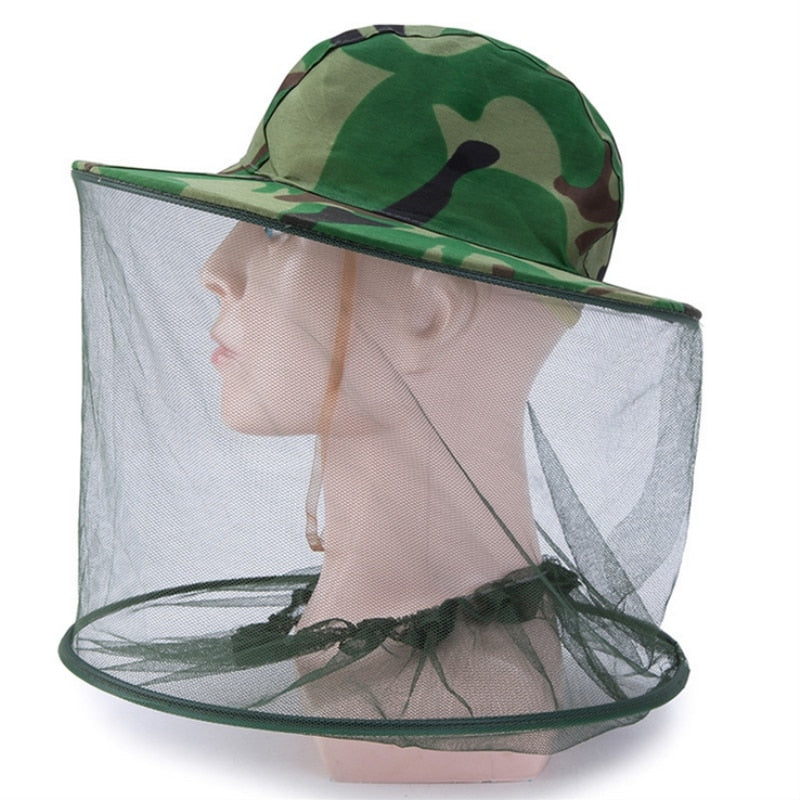 Hat Wide Brim & Mosquito Net UV Protection