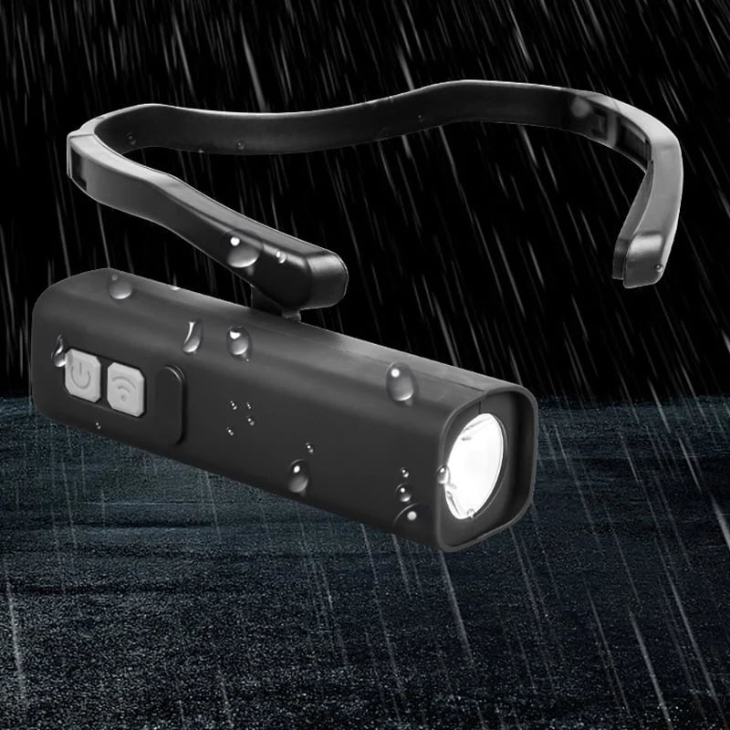 Headlamp Ear-Hook Gesture Control USB-C Rechargeable