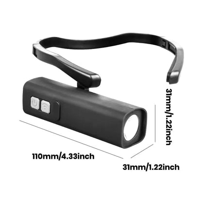 Headlamp Ear-Hook Gesture Control USB-C Rechargeable