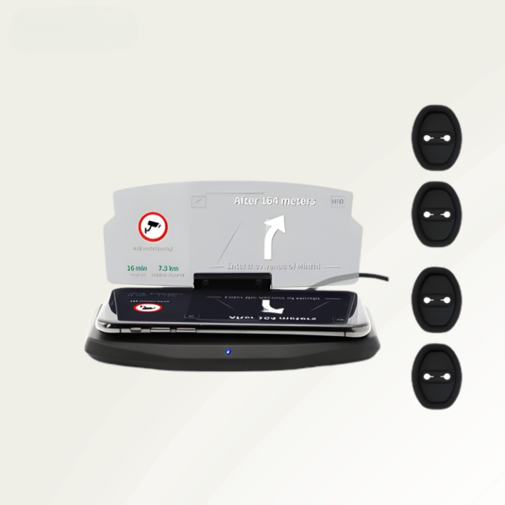 Heads-Up Display Windshield Projection Wireless Charging Automatic Brightness