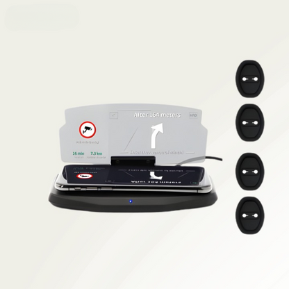 Heads-Up Display Windshield Projection Wireless Charging Automatic Brightness