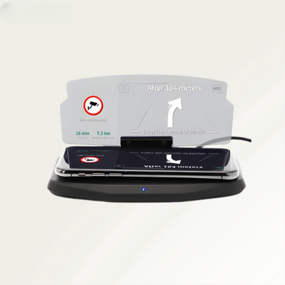 Heads-Up Display Windshield Projection Wireless Charging Automatic Brightness