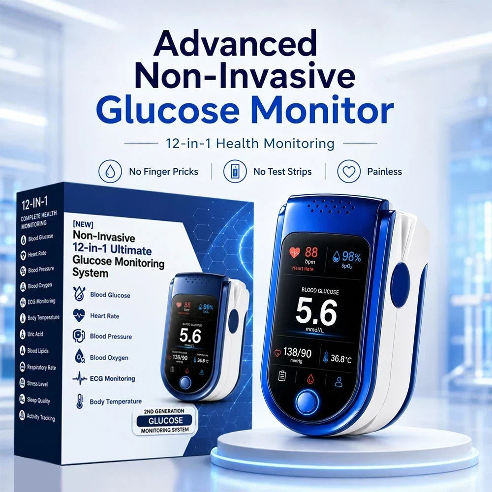 Health Monitor Noninvasive Tracking Clear Digital Display
