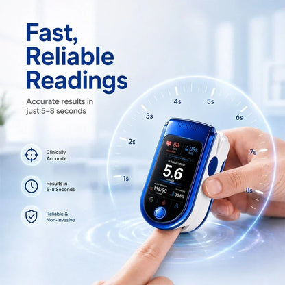 Health Monitor Noninvasive Tracking Clear Digital Display