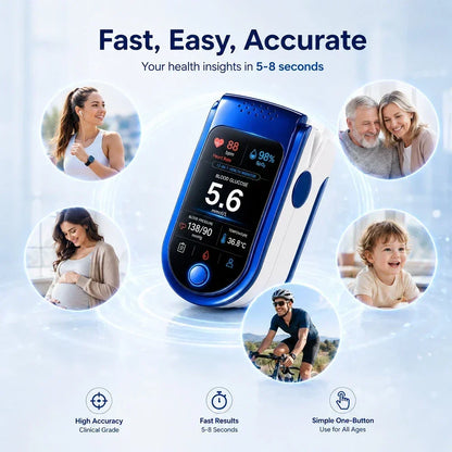 Health Monitor Noninvasive Tracking Clear Digital Display