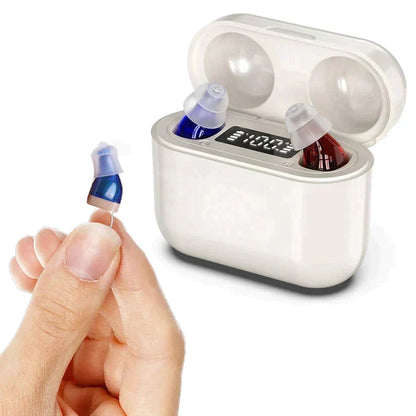 Hearing Aid Invisible In-Ear Noise Reduction Rechargeable Up to 20 Hours