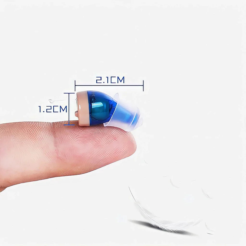 Hearing Aid Invisible In-Ear Noise Reduction Rechargeable Up to 20 Hours