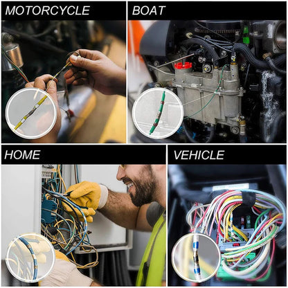 Heat Shrink Wire Connectors Solder Ring & Waterproof 50-Piece
