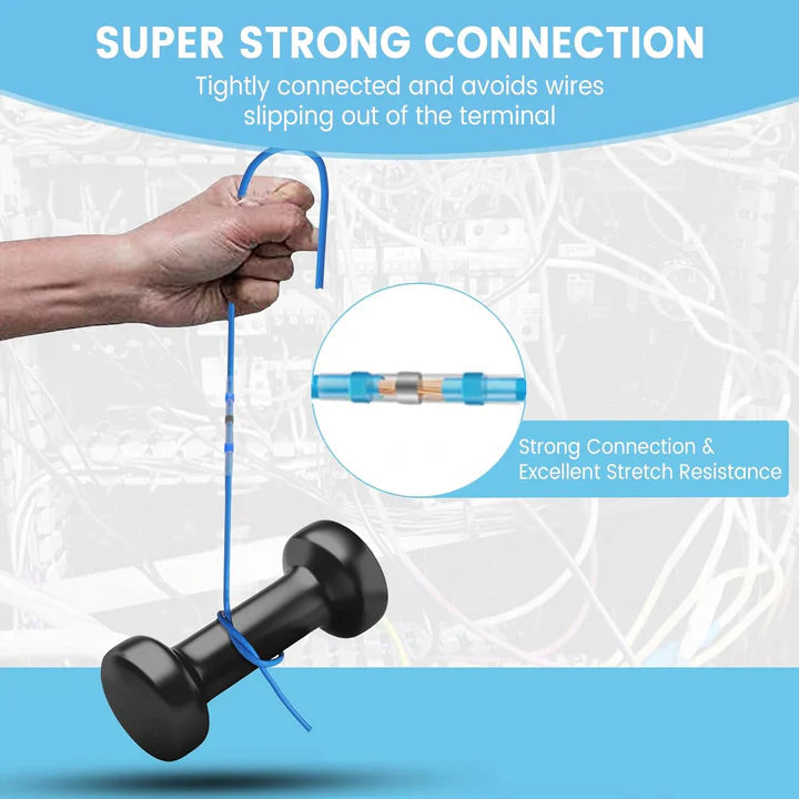 Heat Shrink Wire Connectors Solder Ring & Waterproof 50-Piece