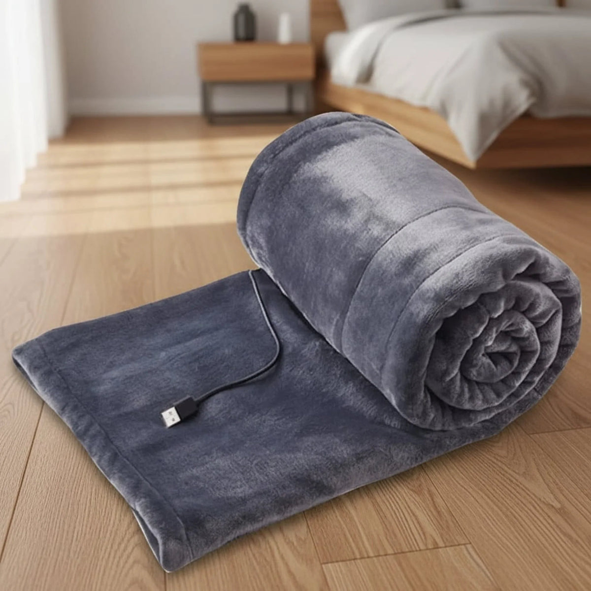 Heated Blanket Plush USB-Powered Three Heat Settings