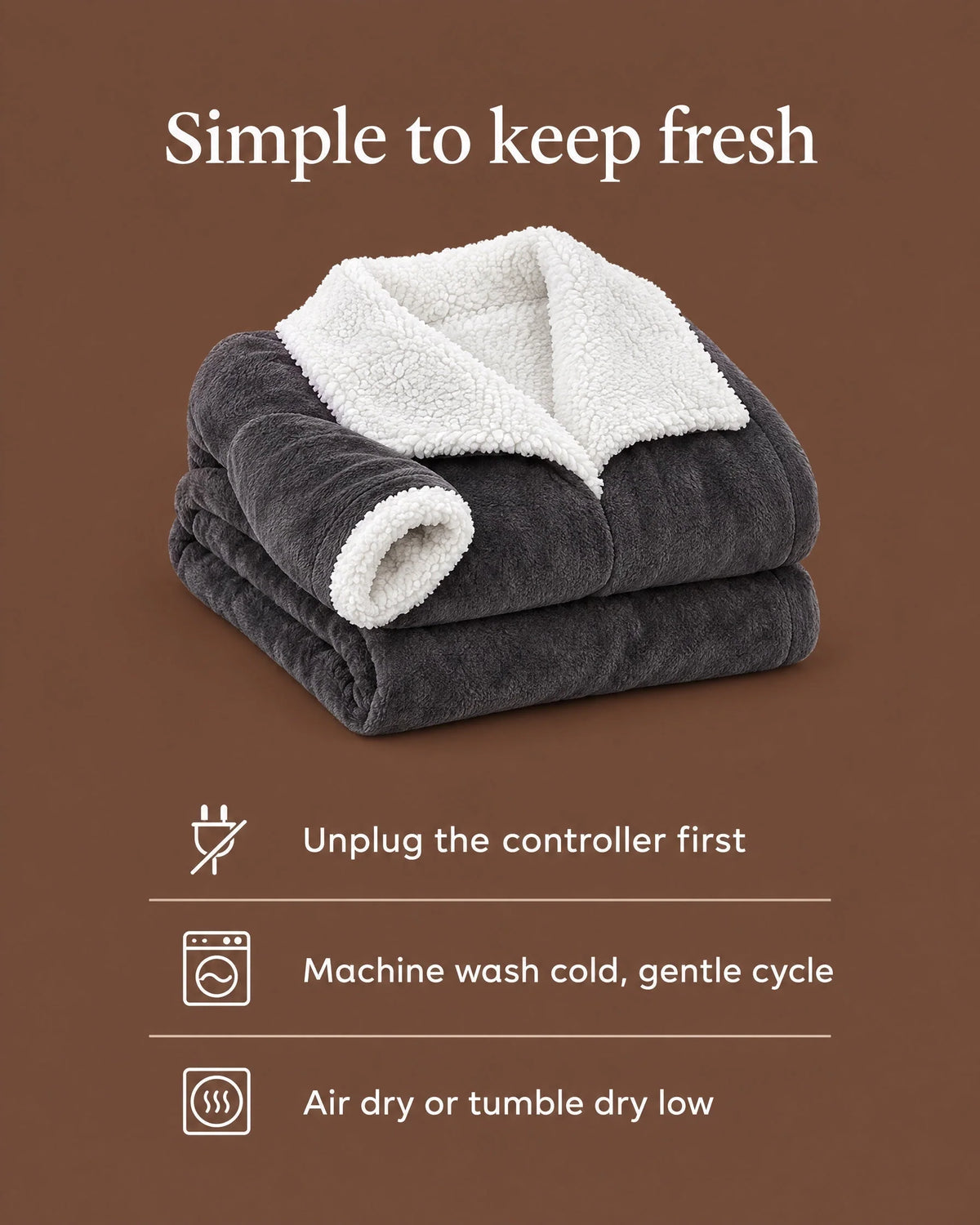 Heated Blanket Robe Sleeves & Foot Pocket Adjustable Heat