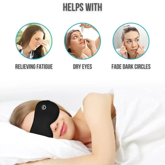 Heated Eye Mask 3 Heat Settings USB Rechargeable